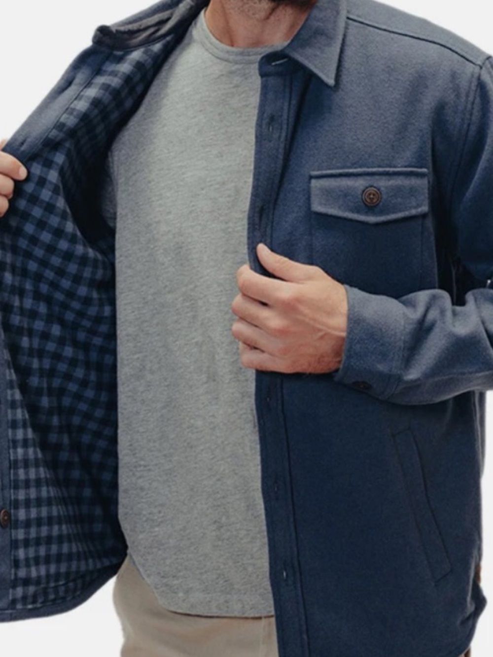 New NWT The Normal Brand Brightside Flannel Lined Shirt Jacket Shacket Med